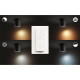 Spot LED Philips Hue Pillar, Bluetooth, GU10, 5W (50W), 350 lm, luminaalba (2200-6500K), IP20, 10.3cm, Metal, Negru, Intrerupator cu variator inclus Spot LED Philips Hue Pillar, Bluetooth, GU10, 5W (50W), 350 lm, luminaalba (2200-6500K), IP20, 10.3cm, Metal, Negru, Intrerupator cu variator inclus