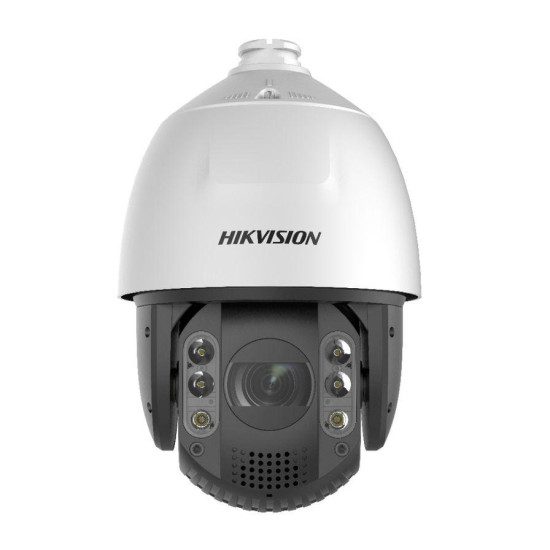 Camera supraveghere Hikvision IP PTZ Hikvision DS-2DE7A825IW-AEB(T5), 8MP, Acusens - filtrarea alarmelor false dupa corpul uman si masini, low-light performance powered by DarkFighter, alarma vizuala flash lumina si alarma audio pentru avertizarea intrusi