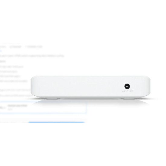 Ubiquiti UniFi 8 port switch, USW-LITE-8-POE, 8 x 10/100/1000 Mbe RJ 45 ports, 4 x POE, 8 Gbps, buget POE: 52W, SMB layer 2 PoE GbE switch, dimensiuni: 99.6 x 163.7 x 31.7 mm.