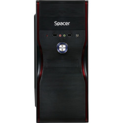 Carcasa Spacer Mercury, ATX, MidTower, Gaming, sursa 450 (230W for 450W Desktop PC), USB 2.0 x 2, Jack 3.5mm x 2, „SPC-MERCURY”