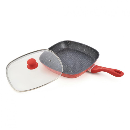TIGAIE GRILL ALU+CAP 28x4CM,ORANGE GRAYS, COOKING BY HEINNER TIGAIE GRILL ALU+CAP 28x4CM,ORANGE GRAYS, COOKING BY HEINNER