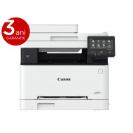 Multifunctional laser color Canon MF655Cdw, dimensiune A4 (Printare,Copiere, Scanare), viteza max 21ppm, duplex, rezolutie max 1200x1200dpi,processor 800Mhz x 2, memorie 1 GB RAM, ADF 50 pagini,alimentarecu hartie 250 coli, limbaj de printare: UFRII, PCL 