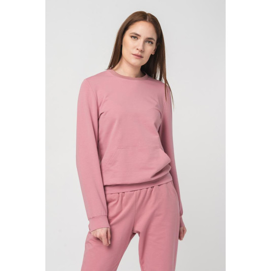 BLUZA COTON CASUAL FEMEI PINK-XL