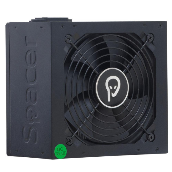 Sursa Spacer ATX True Power TP500, 500W, PFC activ, fan 120mm, 2x PCI-E (6), 5x S-ATA, 1x P8 (4+4), retail box, „SPPS-TP-500”