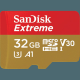 Card de memorie MicroSD SanDisk Extreme, 32GB, Adaptor SD, Class 10