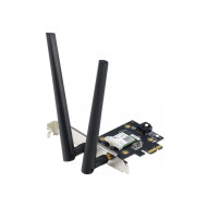 ASUS PCE-AX3000 Wifi AX3000 Bluetooth 5.0 PCIe adapter, WI-FI 6, WPA3, OFDMA. MU-MIMO, Standarde retea: WiFi 6 (802.11ax), Viteza: 3000Mbps, 2 x antene externe.