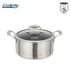 SEMIOALA INOX+CAP 20x10CM,2.8L,TITANIUM3