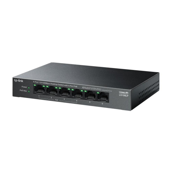 TP-LINK 6-PORT GIGABIT SWITCH LS106LP TP-LINK 6-PORT GIGABIT SWITCH LS106LP