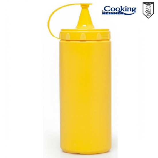 STICLA DISPENSER PENTRU SOSURI 1000 ML, GALBEN,CHEF LINE, COOKING BY HEINNER STICLA DISPENSER PENTRU SOSURI 1000 ML, GALBEN,CHEF LINE, COOKING BY HEINNER