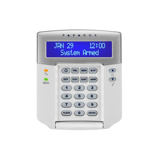 Tastatura Paradox K32LCD+ LCD - 32 zone, pe fir; compatibilitate: SP, MG Stay D; LCD cu etichete programabile; 32 zone pe fir, 2 partitii; actualizare firmware local, utilizând 307USB şi InField; 1 zonă de tastatură; zone tip clopoţel setabile independent Tastatura Paradox K32LCD+ LCD - 32 zone, pe fir; compatibilitate: SP, MG Stay D; LCD cu etichete programabile; 32 zone pe fir, 2 partitii; actualizare firmware local, utilizând 307USB şi InField; 1 zonă de tastatură; zone tip clopoţel setabile independent