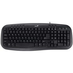 Tastatura Genius Slimstar M200, cu fir, US layout, neagra