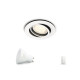 Spot LED incastrat Philips Hue Milliskin, Bluetooth, GU10, 5.5W (25W) ,250 lm, lumina alba (2200-6500K), IP20, 9cm, Alb