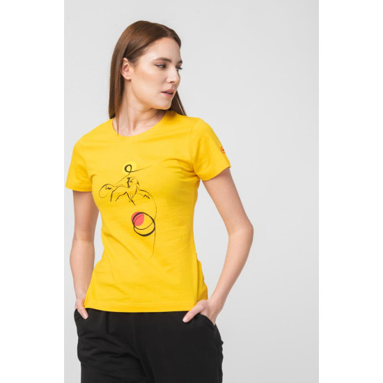 TSHIRT CASUAL F CAL PEGAS YELLOW-XL