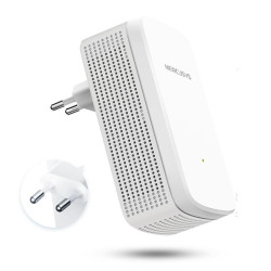 Mercusys Range Extender Wi-Fi 750Mbps, ME20;  Standarde wireless: IEEE 802.11a/n/ac 5 GHz, IEEE 802.11b/g/n 2.4 GHz, Dual-Band 2.4 GHz - 2.5 GHz, 5 GHz, Rata semnal: Până la 750 Mbps (433 Mbps pe 5 GHz, 300 Mbps pe 2.4 GHz), Securitate Wireless: WPA-PSK/W