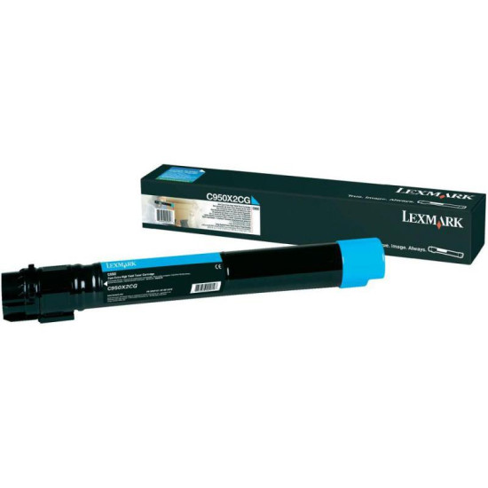 Toner Lexmark C950X2CG, cyan, 22 k, C950de Toner Lexmark C950X2CG, cyan, 22 k, C950de