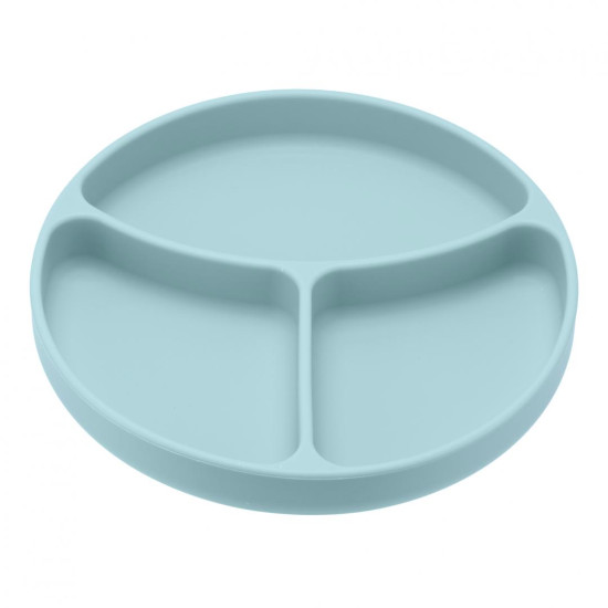 Farfurie din silicon cu ventuza, blue Farfurie din silicon cu ventuza, blue