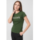 TRICOU  LOGOMULTICOLOR FEMEI  BOTTLE GREEN-L