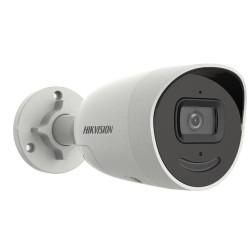 Camera supraveghere Hikvision DS-2CD2046G2-IU/SL(2.8mm)C, 4MP,  low- light powered by Darkfighter, Acusens deep learning algorithms-filtrarea alarmelor false dupa corpul uman si masini, alarma audio si luminoasa, comunicare audio bidirectionala, 1/3