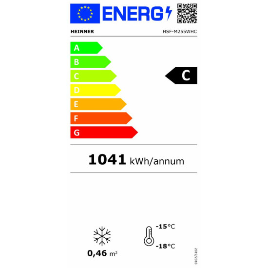 LADA FRIGORIFICA COM. HEINNER HSF-M255WH