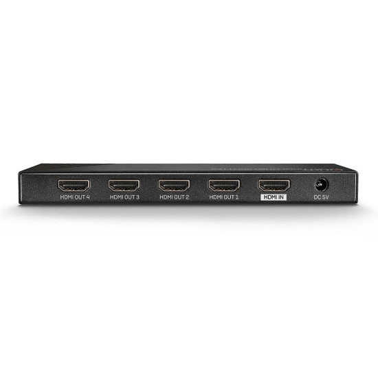 Splitter semnal video Lindy 4x HDMI 2.0 18G, latime de banda 18Gbps, rezolutie maxima 3840x2160, audio pass-through Splitter semnal video Lindy 4x HDMI 2.0 18G, latime de banda 18Gbps, rezolutie maxima 3840x2160, audio pass-through
