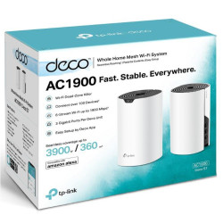 TP-Link Sistem Mesh Wi-Fi pentru întreaga casă AC1900, DECO S7(2- PACK);WI-FI 5, Standarde wireless: IEEE 802.11ac/n/a 5 GHz, IEEE 802.11n/b/g 2.4 GHz, viteza wireless: 5 GHz: 1300 Mbps, 2.4 GHz: 600 Mbps, 3 x antene interne, MU-MIMO, Mod Router, Mod Acce