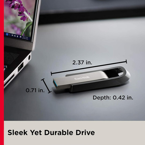 Memorie USB Flash Drive Sandisk Extreme GO, 64GB, USB 3.1, negru Memorie USB Flash Drive Sandisk Extreme GO, 64GB, USB 3.1, negru