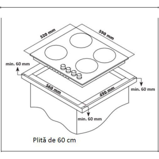 PLITA INCORPORABILA HEINNER HBH-S584I-IX