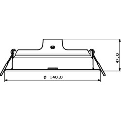 Spot LED incastrat Philips Meson, 12.5W, 960 lm, lumina rece (6500K), IP20, 14cm, Alb