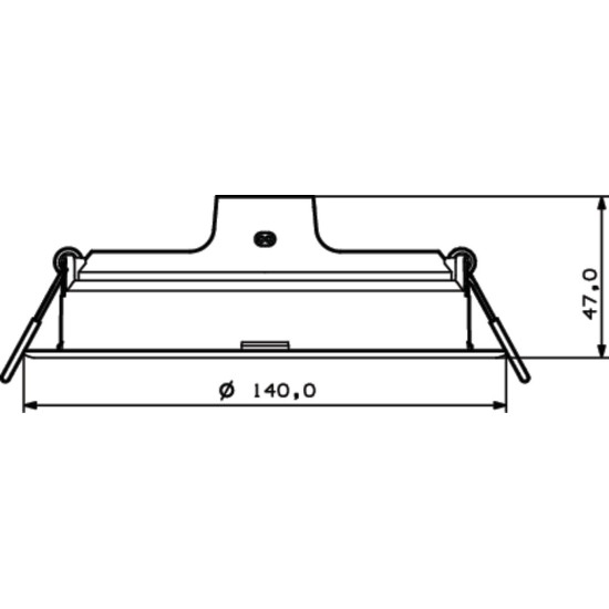 Spot LED incastrat Philips Meson, 12.5W, 960 lm, lumina rece (6500K), IP20, 14cm, Alb