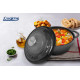 SEMIOALA FONTA EMAILATA + CAPAC 24 x 11.5 CM, 4 L, MARBLE GREY, COOKING BY HEINNER