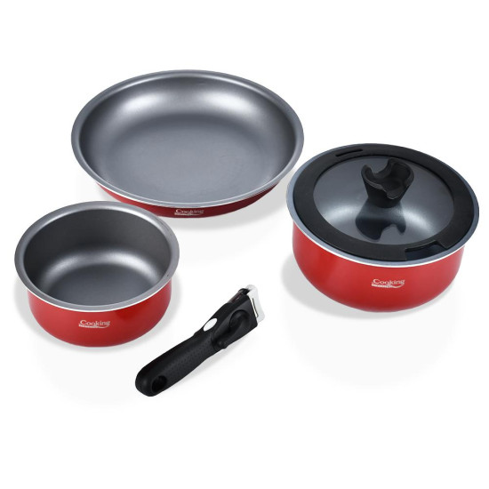 SET GATIT ALUMINIU 5 PIESE, SALSA, COOKING BY HEINNER