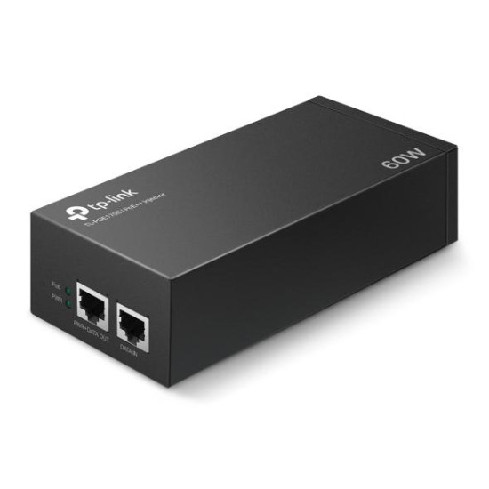 TP-Link, PoE++ Injector, TL-POE170S, Standarde si protocoale: IEEE802.3i, IEEE802.3u, IEEE802.3ab, IEEE802.3af, IEEE802.3at, IEEE802.3bt, interfata: 1 x 10/100/1000Mbps RJ45 data-in port, 1 x 10/100/1000Mbps RJ45 power+data-out port.