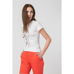 TSHIRT CASUAL F DOAMNA CU... WHITE-S