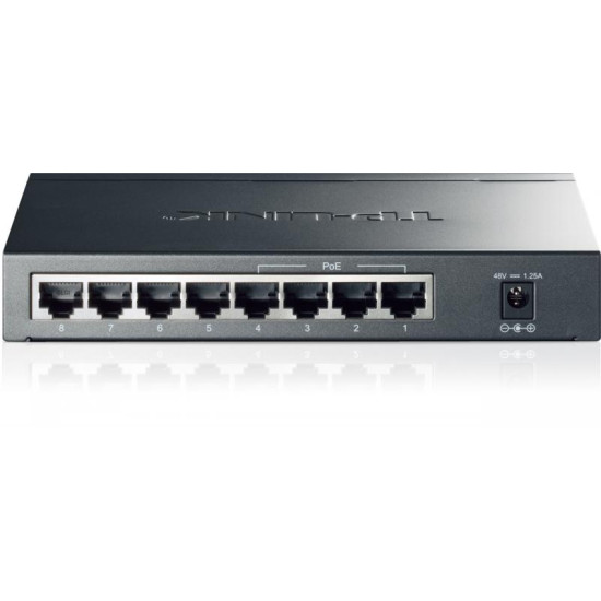 Switch TP-Link TL-SG1008P, 8 port, 10/100/1000 Mbps