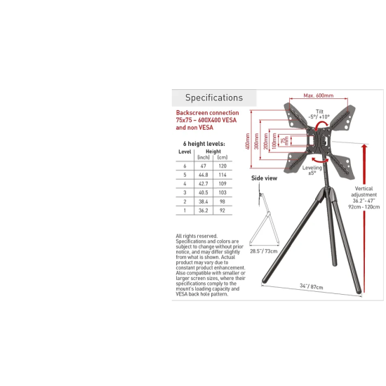 Barkan Portable Tripod Floor Sta 13