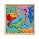 PUZZLE DIN LEMN CU DINOZAURI, 12 PIESE PUZZLE DIN LEMN CU DINOZAURI, 12 PIESE