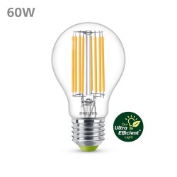 Bec LED Philips Classic A60, Ultra Efficient Light, E27, 4W (60W), 840 lm, lumina neutra (4000K)