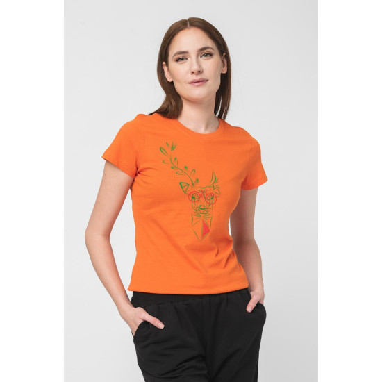 TRICOU CERB FAMILIE FEMEI ORANGE-M TRICOU CERB FAMILIE FEMEI ORANGE-M