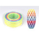 CREALITY CR PLA 3D Printer Filament, Rainbow, Printing temperature: 190-220, Filament diameter: 1.75mm, Tensile strength: 60MPa, Size of filament wheel: Diameter 200mm, height 66mm, hole diameter 56mm. Utilizare: pana la 6 luni de la deschiderea ambalajul
