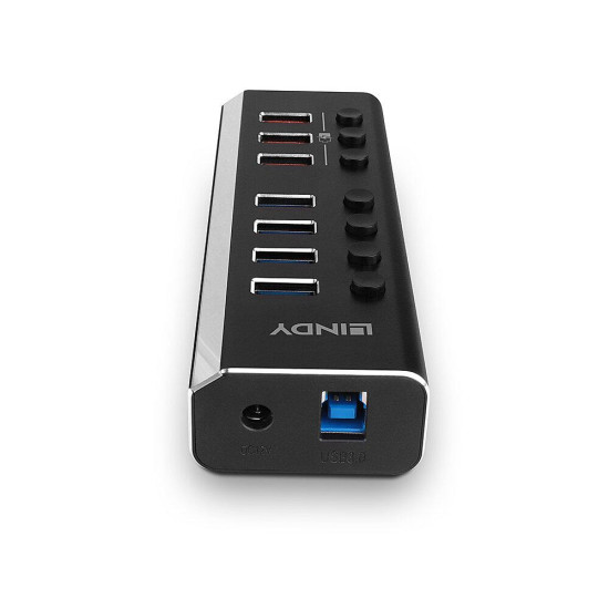 Hub Lindy 7 Port USB 3.0 3x QuickCharge