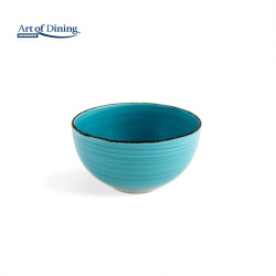 SET 6 BOLURI CERAMICA 14 CM, GALA BLUE, ART OF DINING BY HEINNER
