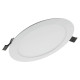 Spot LED incastrat Ledvance DOWNLIGHT SLIM ALU, 17W, 1350 lm, lumina calda (3000K), IP20, 192x23mm, aluminiu, Alb