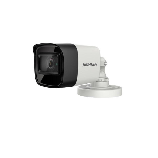 Camera de supraveghere Hikvision Turbo HD Outdoor Bullet, DS-2CE16H8T- ITF(2.8mm); 5MP; Fixed Lens: 2.8mm; 5MP@20fps, 4MP@25fps(P)/30fps(N) (Default), EXIR, 20m IR, Outdoor EXIR Bullet, ICR, 0.005 Lux/F1.2, 12VDC, Smart IR, True WDR,3D DNR, OSD Menu(Up th