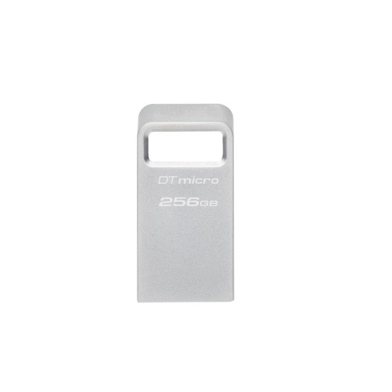 USB Flash Drive Kingston 256GB Data Traveler Micro, USB 3.2 Gen1, Metalic