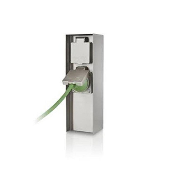 Priza pentru exterior Philips myGarden Rock, cu pin de impamantare, IP44, Inox Priza pentru exterior Philips myGarden Rock, cu pin de impamantare, IP44, Inox