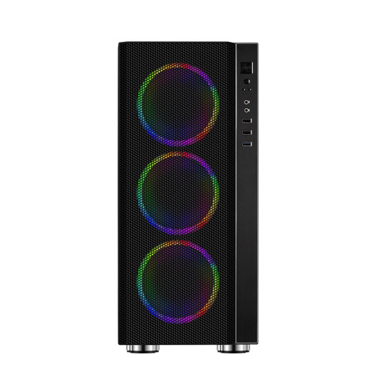 Carcasa Spacer Rainbow, ATX, MidTower, Gaming, fara sursa, sticla securizata, 4 x fan, USB 2.0 x 2, USB 3.0 x 1, mesh, fan controller (inclusiv RGB), telecomanda, „SPCS-GC-RAINBOW” Carcasa Spacer Rainbow, ATX, MidTower, Gaming, fara sursa, sticla securizata, 4 x fan, USB 2.0 x 2, USB 3.0 x 1, mesh, fan controller (inclusiv RGB), telecomanda, „SPCS-GC-RAINBOW”
