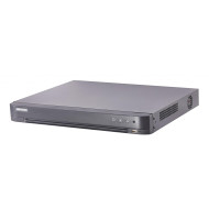 DVR Hikvision TurboHD 8 canale DS-7208HQHI-K2/P; 3MP; PoC - Power overcoax; 8 Turbo HD/AHD/Analog interface input, 8-ch video and 1-ch audioinput, H.265/H.265+ compression, 2 SATA interfaces, CH01 and 02: 3MP @15fps, CH03-08:1920×1080P @15 fps/ch, support