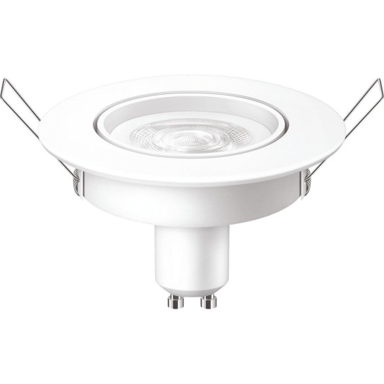 Bec LED spot Philips, GU10, 3W (35W), 250 lm, lumina neutra (4000K), 9cm, Alb Bec LED spot Philips, GU10, 3W (35W), 250 lm, lumina neutra (4000K), 9cm, Alb