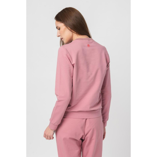 BLUZA COTON CASUAL FEMEI PINK-XL