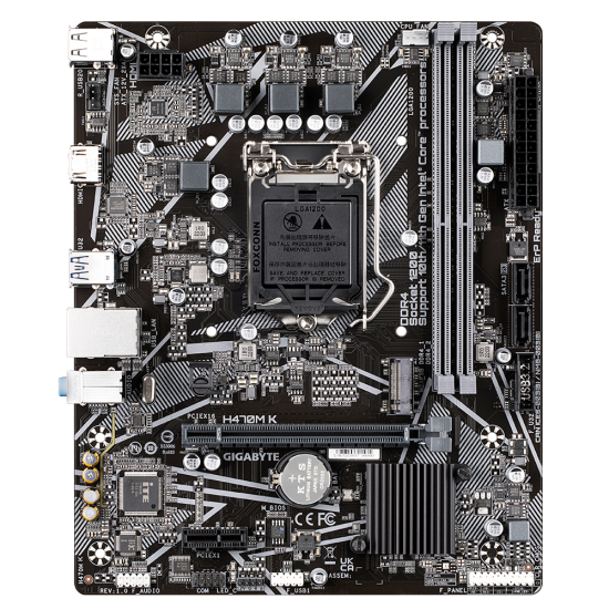 Placa de baza Gigabyte H470M K LGA1200 DDR4 Placa de baza Gigabyte H470M K LGA1200 DDR4